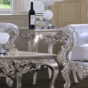 Belle Silver End Table HD-13006 By Homey Design