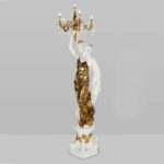White & Metallic Gold Floor Lamp HD-7941 By Homey Design 8