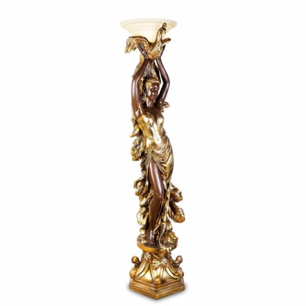 Bronze & Metallic Gold Floor Lamp HD-7932 By Homey Design 6