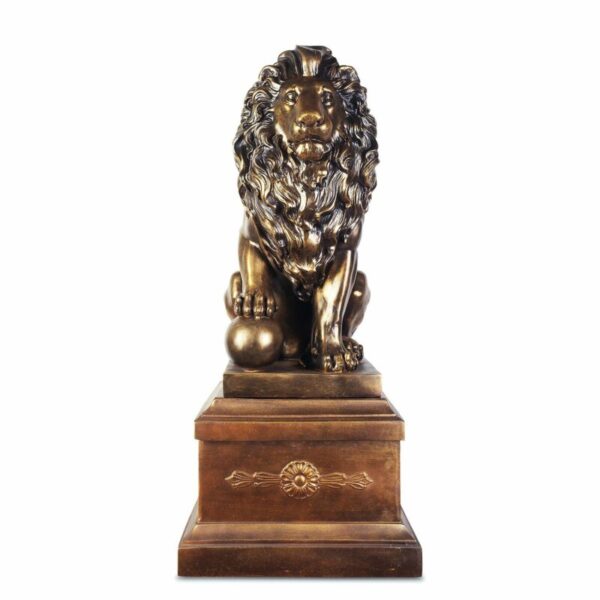 Bronze with Polished Accents Finish Lion with Left Ball HD-71158 By Homey Design 5