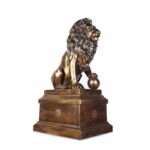 Bronze with Polished Accents Finish Lion with Right Ball HD-71159 By Homey Design 8
