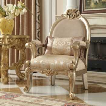 Luxury Champagne HD-2663 Chair By Homey Design