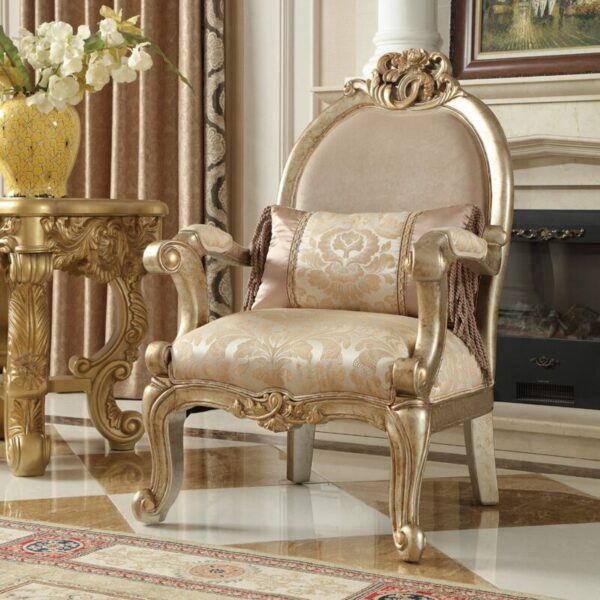 Luxury Champagne HD-2663 Chair By Homey Design 4