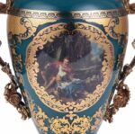 Deep Aegean Blue-Gold URN HD-4016S By Homey Design 8