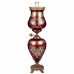 Bronze & Ruby Red Table Lamp HD-6030L By Homey Design Decorative Accessories Mobilia Cleopatra 7 Bronze & Ruby Red Table Lamp HD-6030L By Homey Design 7