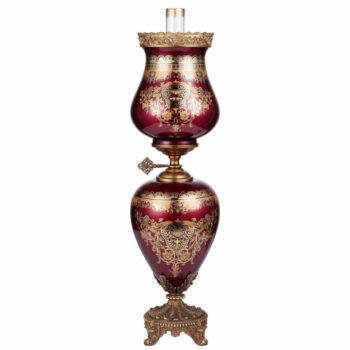 Bronze & Ruby Red Table Lamp HD-6030L By Homey Design 5