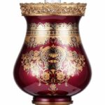 Bronze & Ruby Red Table Lamp HD-6030L By Homey Design Decorative Accessories Mobilia Cleopatra 8 Bronze & Ruby Red Table Lamp HD-6030L By Homey Design 8