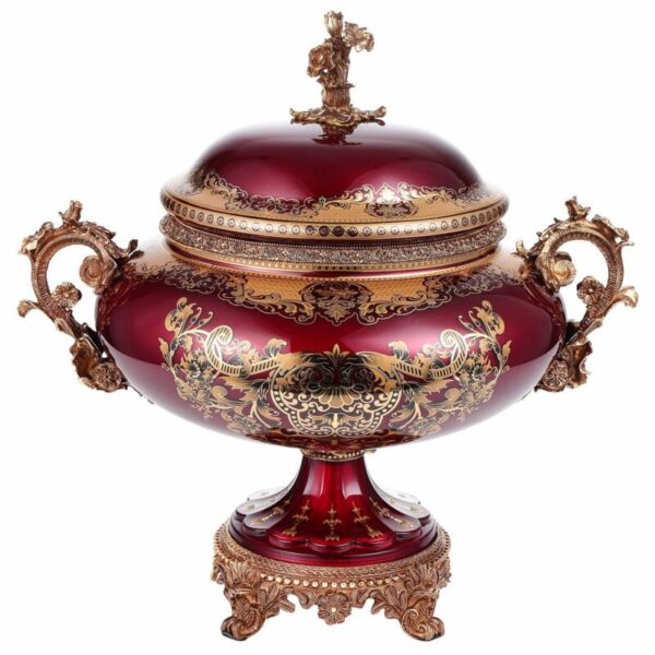Bronze & Ruby Red URN HD-6009XL By Homey Design 5