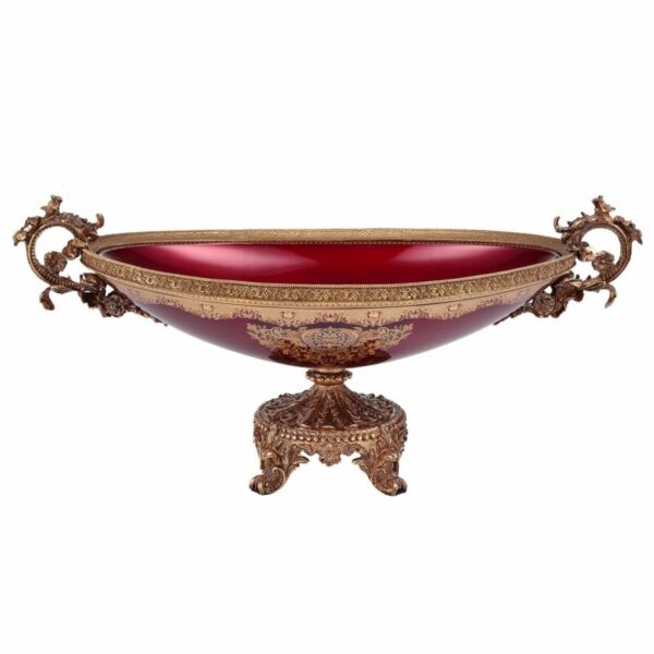 Bronze & Ruby Red Bowl HD-6003L By Homey Design 5