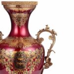 Bronze & Ruby Red Vase HD-6028 By Homey Design Homey Design HD-6028 Collection Mobilia Cleopatra 8 Bronze & Ruby Red Vase HD-6028 By Homey Design 8