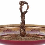 Bronze & Ruby Red Bowl HD-6024 By Homey Design Decorative Accessories Mobilia Cleopatra 8 Bronze & Ruby Red Bowl HD-6024 By Homey Design 8