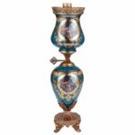 Bronze & Deep Aegean Blue-Gold Table Lamp HD-4029S By Homey Design 7