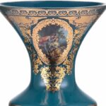 Bronze & Deep Aegean Blue-Gold Candleholder HD-4018 By Homey Design 8
