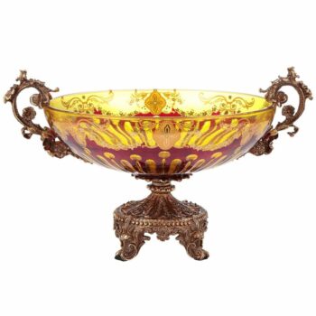 Bronze – Amber & Ruby Red-Gold Bowl HD-3001 By Homey Design