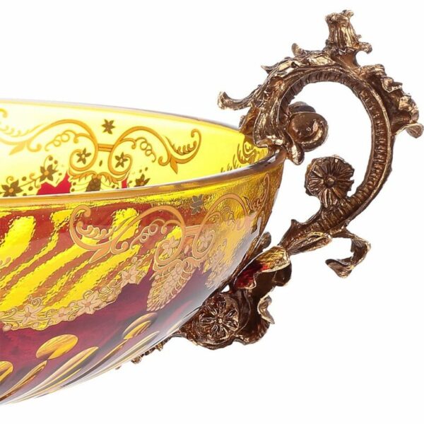 Bronze – Amber & Ruby Red-Gold Bowl HD-3001 By Homey Design 6