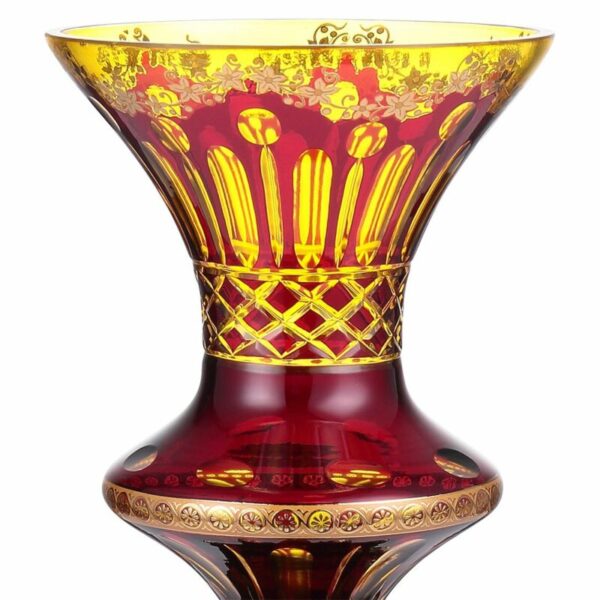 Bronze – Amber & Ruby Red-Gold Candleholder HD-3018 By  Homey Design 6