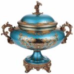 Bronze & Sapphire Blue URN HD-6009H By Homey Design 7