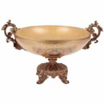 Bronze & Mocha Cream Bowl HD-6001-2H By Homey Design Homey Design Special Orders Mobilia Cleopatra 7 Bronze & Mocha Cream Bowl HD-6001-2H By Homey Design 7