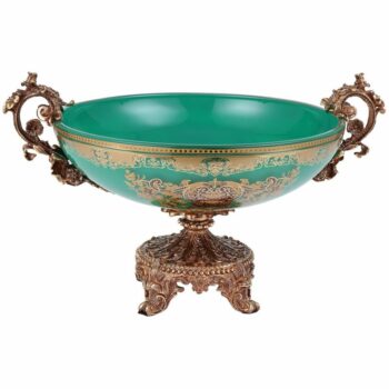 Bronze & Emerald Green Bowl HD-6001-3H By Homey Design