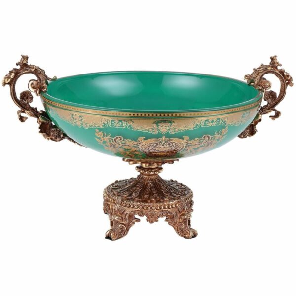 Bronze & Emerald Green Bowl HD-6001-3H By Homey Design 5