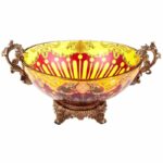 Amber & Ruby Red Bowl HD-3005 By Homey Design 11