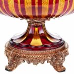 Amber & Ruby Red URN HD-3010 By Homey Design Homey Design HD-3010 Collection Mobilia Cleopatra 8 Amber & Ruby Red URN HD-3010 By Homey Design 8