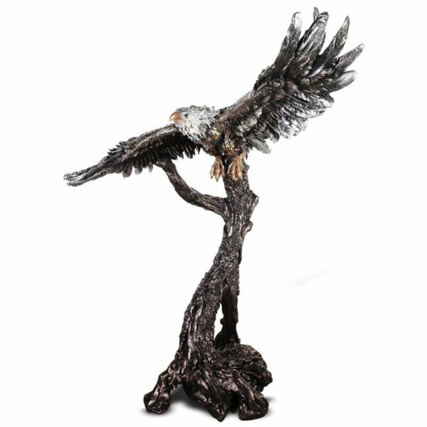 Bronze & Nickel Silver Eagle Statue HD-1133 By Homey Design 5