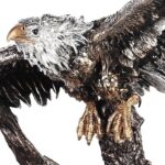 Bronze & Nickel Silver Eagle Statue HD-1133 By Homey Design 8