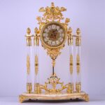 Vintage Brass Clock Finish HD-9916 By Homey Design 7