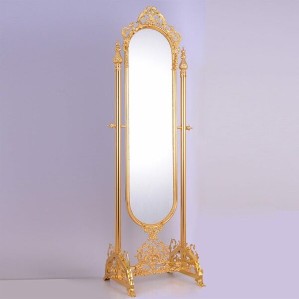 Golden Brass Floor Mirror HD-202 By Homey Design 6