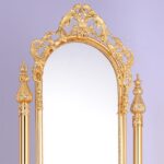 Golden Brass Floor Mirror HD-202 By Homey Design Homey Design Special Orders Mobilia Cleopatra 10 Golden Brass Floor Mirror HD-202 By Homey Design 10