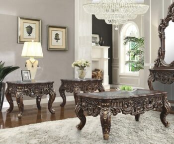 Luxury 7 PCs Dining Table Set HD-8024 By Homey Design 161