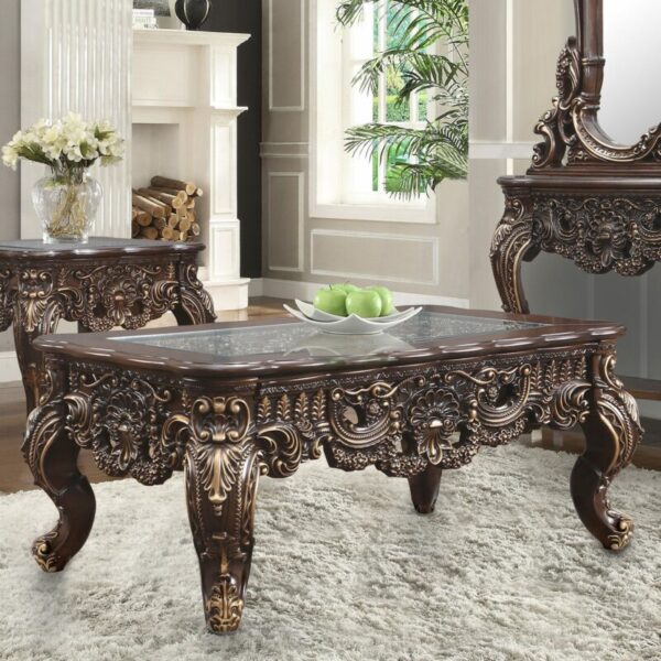 Walnut Coffee Table Set Of 3 HD-998C By Homey Design 7