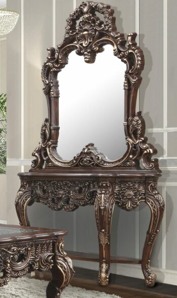 Cherry Walnut Console Table HD-998C By Homey Design
