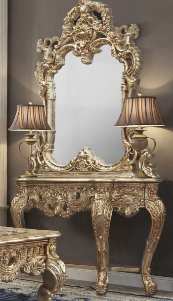 Champagne Console Table HD-998G By Homey Design