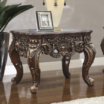Cherry Walnut End Table HD-998C By Homey Design