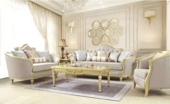 Luxury 7 PCs Dining Table Set HD-8024 By Homey Design 97