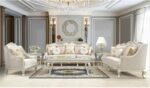 Metallic Silver 3 PC Sofa Set HD-2057 By Homey Design Homey Design Special Orders Mobilia Cleopatra 8 Metallic Silver 3 PC Sofa Set HD-2057 By Homey Design 8