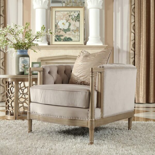 Champagne 3PCs Sofa Set HD-625 By Homey Design 8