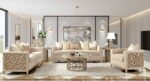 Luxury Champagne 3PCs Sofa Set HD-8911 By Homey Design Homey Design HD-8911 Collection Mobilia Cleopatra 9 Luxury Champagne 3PCs Sofa Set HD-8911 By Homey Design 9