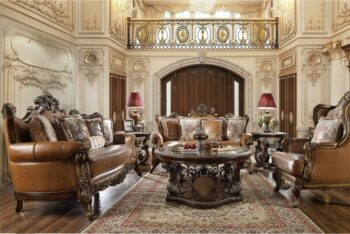 Luxury 7 PCs Dining Table Set HD-8024 By Homey Design 79
