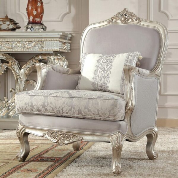 Metallic Silver 3PCs Sofa Set HD-2662 BY Homey Design 8