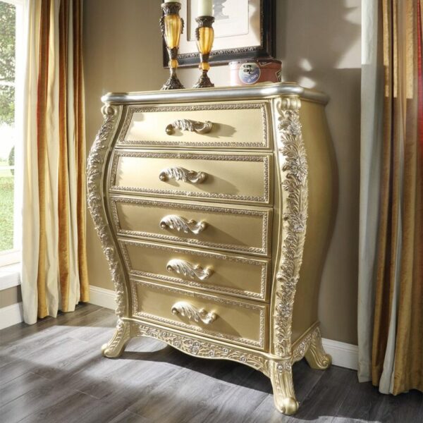 Metallic Gold HD-1801 Chest By Homey Design 4
