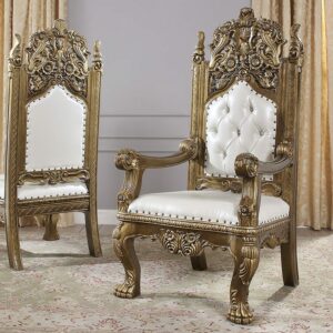 Perfect Brown Arm Chair Hd-1802 By Homey Design | Mobilia Cleopatra Perfect Brown Arm Chair HD-1802 By Homey Design