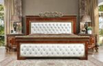 Dark Mocha & Metallic Gold 5PCs Eastern King Bedroom Set HD-1803 By Homey Design 14