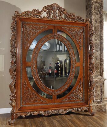 Burl & Metallic Gold China HD-1804 By Homey Design