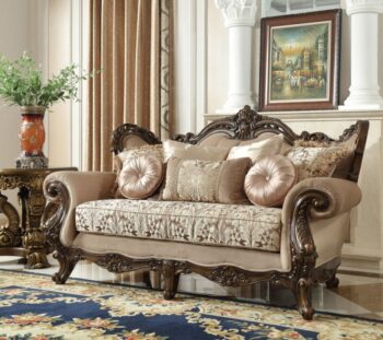 Perfect Brown Loveseat HD-6935 By Homey Design