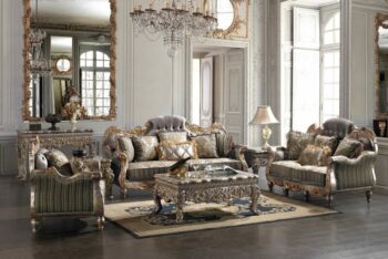 Luxury 7 PCs Dining Table Set HD-8024 By Homey Design 62