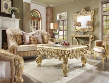 Luxury 7 PCs Dining Table Set HD-8024 By Homey Design 118