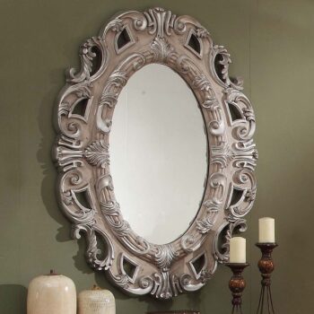 Metallic Silver Mirror HD-8001 By Homey Design